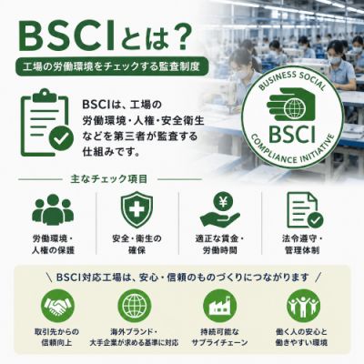 BSCIとは？工場監査でよく聞く「BSCI」を分かりやすく解説